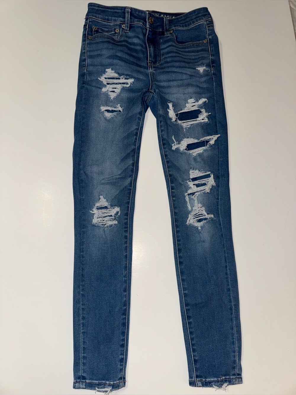 American Eagle High-Rise Jegging Distressed Jeans Women’s 2 Short